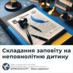 Складання заповіту на неповнолітню дитину