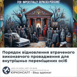 Порядок відновлення втраченого виконавчого провадження для внутрішньо переміщених осіб
