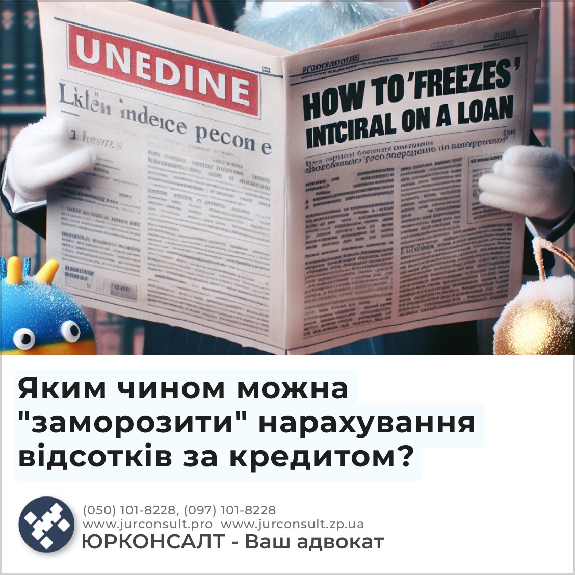 Яким чином можна "заморозити" нарахування відсотків за кредитом?