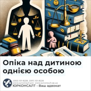 Опека над ребенком одним лицом