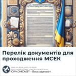 Перелік документів для проходження МСЕК