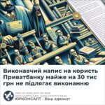 Виконавчий напис на користь Приватбанку майже на 30 тис грн не підлягає виконанню
