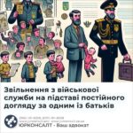 Звільнення з військової служби на підставі постійного догляду за одним із батьків