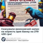 Скасували виконавчий напис на користь Ідея Банку на 279 430 грн!