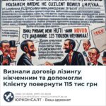 Визнали договір лізингу нікчемним та допомогли Клієнту повернути 115 тис грн