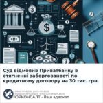 Суд відмовив Приватбанку в стягненні заборгованості по кредитному договору на 30 тис. грн.