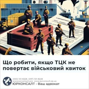 Що робити, якщо ТЦК не повертає військовий квиток