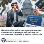Паспортні сервіси за кордоном масово відмовляють юнакам, які виїхали до досягнення 18 років, у видачі паспортів