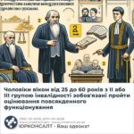 Чоловіки віком від 25 до 60 років з ІІ або ІІІ групою інвалідності зобов'язані пройти оцінювання повсякденного функціонування