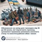 Обмеження на виїзд для громадян від 18 до 60 років, які підлягають призову, зумовлені правовим режимом воєнного стану та конституційним обов`язком