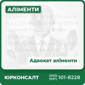 Скільки платять аліменти Чи платять аліменти після 18 років, якщо дитина навчається Чи потрібен адвокат при подачі на аліменти