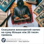 Скасували виконавчий напис на суму більше ніж 20 тисяч гривень