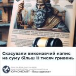Скасували виконавчий напис на суму більш 11 тисяч гривень