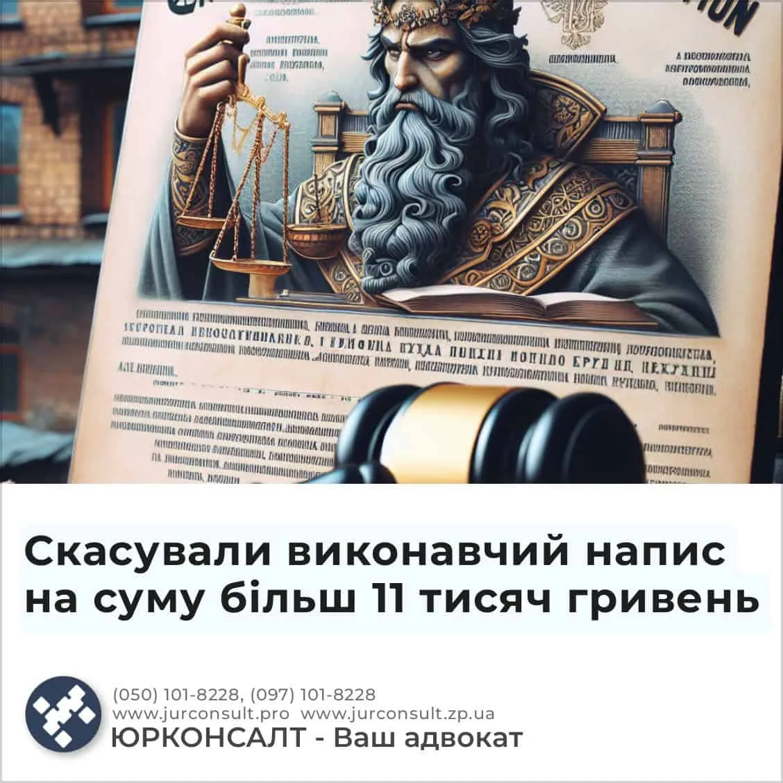 Рішення суду: Исполнительная надпись на сумму более 11 тысяч гривен была аннулирована