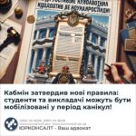 Кабмін затвердив нові правила: студенти та викладачі можуть бути мобілізовані у період канікул!