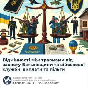 Відмінності між травмами від захисту Батьківщини та військової служби: виплати та пільги