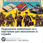 Порушення мобілізації не є підставою для звільнення зі служби
