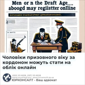 Чоловіки призовного віку за кордоном можуть стати на облік онлайн