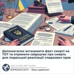 Допомагаємо встановити факт смерті на ТОТ та отримати свідоцтво про смерть для подальшої реалізації спадкових прав