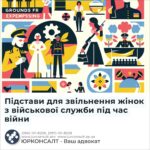 Підстави для звільнення жінок з військової служби під час війни