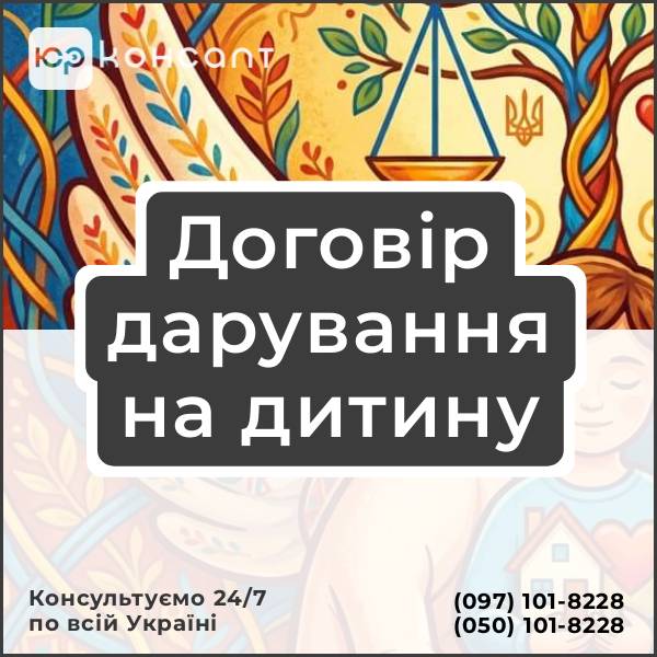 Договір дарування на дитину