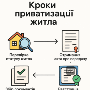Кроки приватизації житла перед скасуванням безоплатної приватизації: перевірка статусу, збір документів, отримання акту передачі, реєстрація права власності.