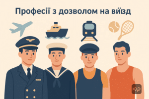 Переліки професій в Україні, яким дозволено виїзд за кордон під час воєнного стану, включаючи авіаційний, морський, залізничний транспорт та спорт