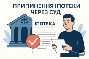 Юридичний процес припинення іпотеки через судове рішення з покроковим алгоритмом дій для позбавлення від кредитних зобов’язань.