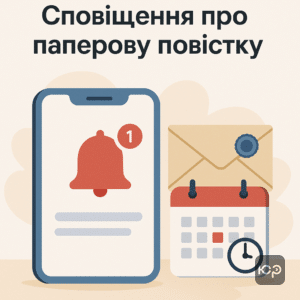 Пояснення роботи сповіщень про паперові повістки у мобільному додатку Резерв+, особливості отримання та юридична сила повісток