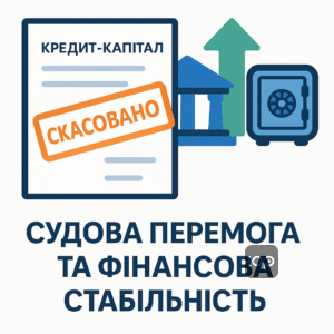 Результати судового рішення, яке скасувало виконавчий напис і відновило фінансову стабільність клієнтки після справи проти Кредит-Капітал