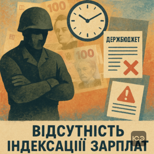 Проблема відсутності індексації грошового забезпечення військовослужбовців у 2016-2018 роках через недостатнє фінансування державного бюджету та недоотримання зарплат у межах 1500-2000 гривень щомісяця.