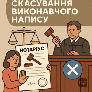 Оскарження виконавчого напису нотаріуса у суді через порушення процедури та захист прав боржника, скасування неправомірних вимог - юридична допомога від ЮРКОНСАЛТ.