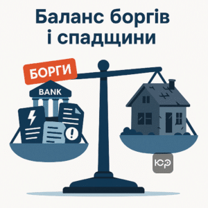 Інструкція з юридичного відмовлення від спадщини у разі перевищення боргів над вартістю спадкової маси, включаючи кредити, комунальні борги та оцінку вартості майна, з реальними прикладами.