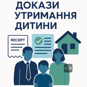 Докази утримання дитини вітчимом для суду, включаючи документи, квитанції і свідчення, які підтверджують виконання сімейних обов’язків та підтримку дитини