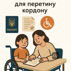 Повний перелік необхідних документів для виїзду опікуна дитини з інвалідністю за кордон, включаючи паспорти, судові рішення та підтвердження стану дитини.