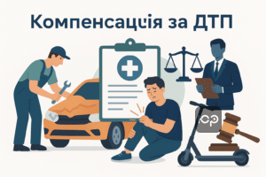 Інформація про розмір компенсації за ДТП з електросамокатом: матеріальна та моральна шкода, судові витрати, приклади сум компенсації.