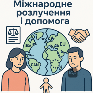 Юридична допомога при розірванні шлюбу з іноземцем або за кордоном, міжнародне розлучення, опіка над дитиною, міжнародне право.