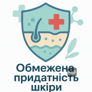 Иллюстрация темы ограниченной годности к военной службе из-за кожных заболеваний, описывая перечень болезней и особенности отсрочки от мобилизации в Украине.