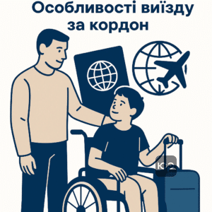 Інформація про особливості виїзду опікуна дитини з інвалідністю за кордон під час воєнного стану з акцентом на документи і правила
