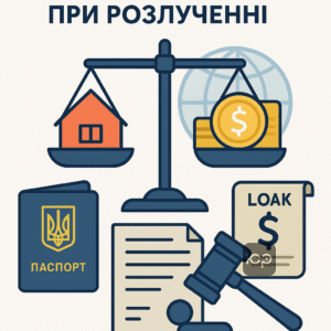 Поширені питання щодо поділу майна при розлученні 2026 в Україні: як розділити майно, кредити, участь іноземного чоловіка, юридичний захист прав.