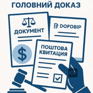 Поштова квитанція як доказ права за статтею 255 Цивільного кодексу України в справі реструктуризації валютної іпотеки.
