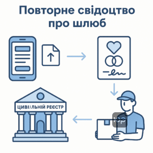 Пошаговая инструкция получения дубликата свидетельства о браке онлайн через приложение Дія и ДРАЦС для быстрого и безошибочного оформления документов.