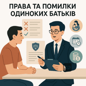 Поширені помилки при оформленні статусу батька-одинака та права, що надаються, включаючи відстрочку від мобілізації, соціальні відпустки та фінансову допомогу.
