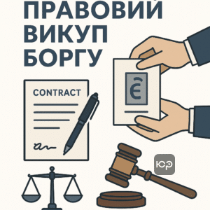 Юридична процедура викупу кредиту та боргу в Україні, юридичний захист клієнтів від ризиків та шахрайства при зміні кредитора, порядок згідно Цивільного кодексу України.
