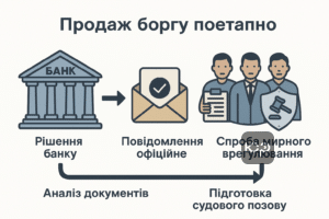 Покроковий процес продажу боргу колекторам із офіційним повідомленням та юридичною підтримкою в Україні