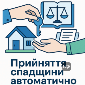 Пояснення суті автоматичного прийняття спадщини в українському законодавстві і дії спадкоємця, що підтверджують факт прийняття спадщини без офіційної заяви нотаріусу, захист прав спадкоємців.
