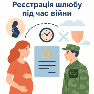 Типові ситуації для реєстрації шлюбу під час воєнного стану: служба у ЗСУ, загроза життю, вагітність та термінові обставини, що дозволяють реєстрацію шлюбу під час війни в спрощеному порядку.