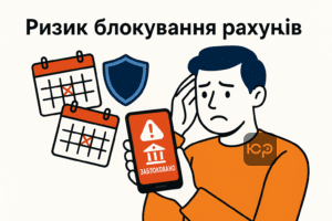 Ризик блокування банківських рахунків через несподіваний штраф, який викликав фінансові труднощі у клієнта, що є внутрішньо переміщеною особою. Юридична допомога у вирішенні проблеми зі штрафом і захистом від арешту рахунків.