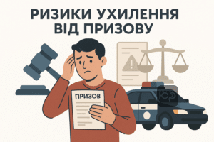 Пояснення ризиків кримінальної відповідальності за ухилення від призову під час мобілізації, оформлення повісток та наслідки ігнорування у статті 336 ККУ.