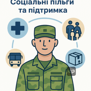 Соціальні пільги та медичне забезпечення для військовослужбовців базової служби та їхніх родин з медичною допомогою, транспортом та підтримкою.